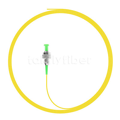 FC Simplex Optical Pigtail ️ Modo único 9/125μm, 1m/2m/3m longitud, 0,9mm/2,0mm/3,0mm, chaqueta de PVC/LSZH