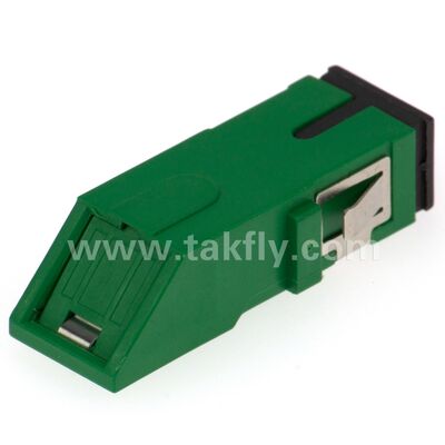Adaptador de fibra óptica de manga de zirconia SC con opción dúplex y configuración sin bridas