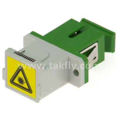 Adaptador de fibra óptica de manga de zirconia SC con opción dúplex y configuración sin bridas