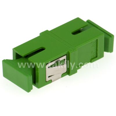 Adaptador de fibra óptica de manga de zirconia SC con opción dúplex y configuración sin bridas
