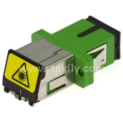 Adaptador de fibra óptica de manga de zirconia SC con opción dúplex y configuración sin bridas
