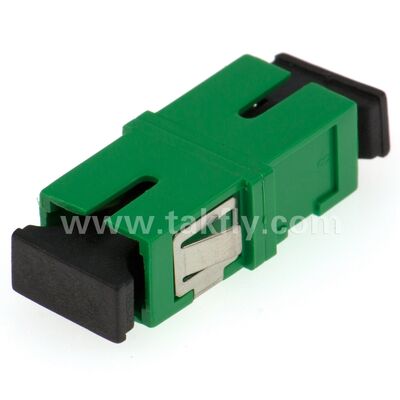 Adaptador de fibra óptica de manga de zirconia SC con opción dúplex y configuración sin bridas