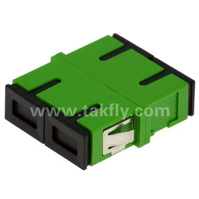 Adaptador de fibra óptica de manga de zirconia SC con opción dúplex y configuración sin bridas