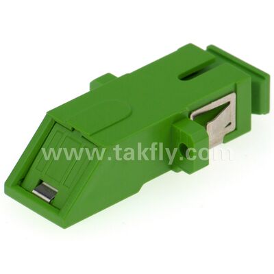 Adaptador de fibra óptica de manga de zirconia SC con opción dúplex y configuración sin bridas