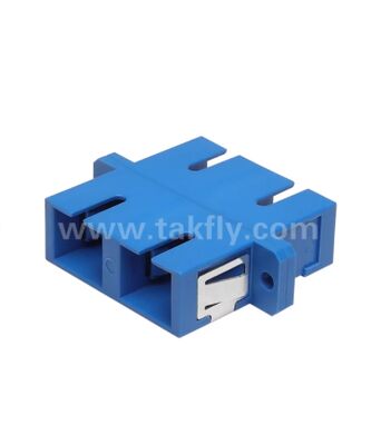 Adaptador de fibra óptica SC dúplex, baja pérdida de inserción para conexión de cable a cable y cable a equipo