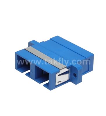 Adaptador de fibra óptica SC dúplex, baja pérdida de inserción para conexión de cable a cable y cable a equipo