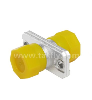 Adaptador FC de metal Tipo rectángulo, acoplador FC de baja pérdida para cableado de fibra óptica
