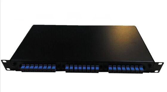 1U de acceso frontal de rackmount ODF con 2 bandejas de empalme y 12-48 capacidad de núcleo