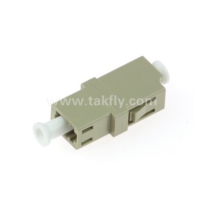 Adaptador de fibra óptica SC: funda de circonio, sin bridas o con bridas dúplex, para funcionamiento SM/MM, -40~85 ℃