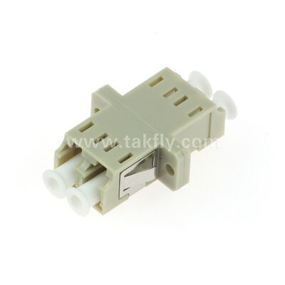 Adaptador de fibra óptica SC: funda de circonio, sin bridas o con bridas dúplex, para funcionamiento SM/MM, -40~85 ℃