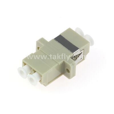 Adaptador de fibra óptica SC: funda de circonio, sin bridas o con bridas dúplex, para funcionamiento SM/MM, -40~85 ℃