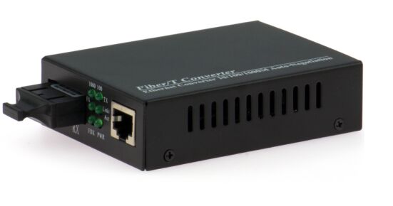 Convertidor de medios inteligentes monomodo de fibra dual 10-100-1000M—— Alto rendimiento y eficiencia