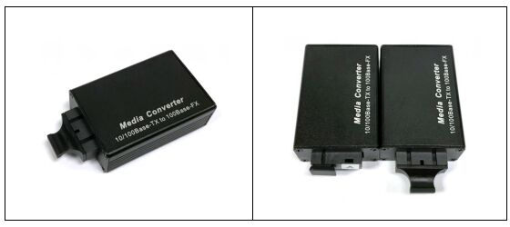 Mini 1-Port 10/100 Base-TX a 100Base-FX Convertidor de medios de fibra