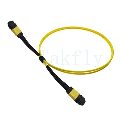 12 núcleos de MPO APC Fanout Patch Cord de macho a hembra, baja pérdida