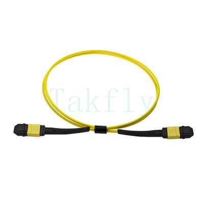 12 núcleos de MPO APC Fanout Patch Cord de macho a hembra, baja pérdida