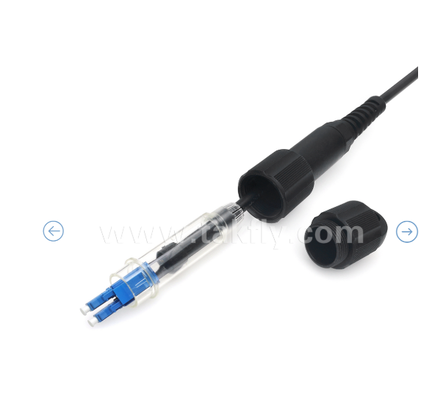 IP67 Cordón de parche doble LC-LC a prueba de agua Cable calificado para exteriores, GYFJH, listo para entornos difíciles