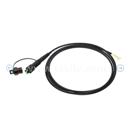 Mini SC IP67 Pigtail a prueba de agua GJYFXJH, Pigtail de fibra al aire libre