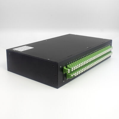 1X16 Dispersor PLC de fibra óptica montado en el bastidor