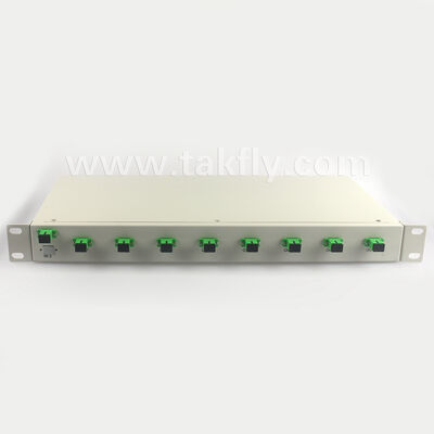 1U Rack Mount PLC Splitter con alta uniformidad, soporte de longitud de onda completa y capacidad de operación inversa