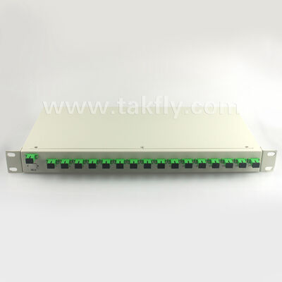 1U Rack Mount PLC Splitter con alta uniformidad, soporte de longitud de onda completa y capacidad de operación inversa