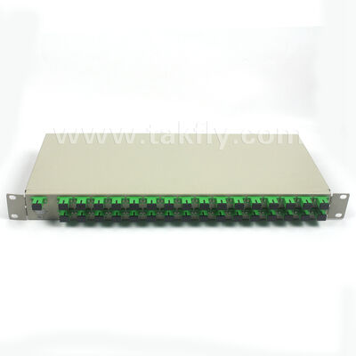 1U Rack Mount PLC Splitter con alta uniformidad, soporte de longitud de onda completa y capacidad de operación inversa
