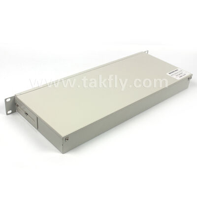 Serie completa de divisores PLC de 1×2 a 1×32: chasis en rack de 1U para oficina central