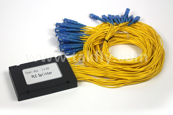 Versátil ABS Box PLC Splitter de 1×2 a 1×64, baja pérdida, amplia temperatura, personalizable