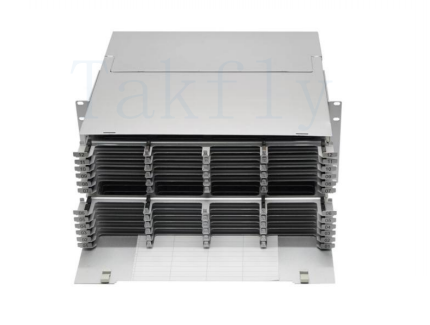 1U / 2U / 4U Panel de parche de cassette MPO de alta densidad Modulos MPO a cassette LC de montaje en bastidor, fácil de enchufar, adaptadores LC precargados para aplicaciones de centro de datos y SAN / LAN