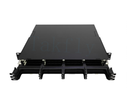 1U 144C Panel de parches MPO de alta densidad   12 casetes, MPO a conversión LC, pre-terminado para SAN / LAN / centro de datos