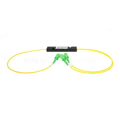 PLC Fiber Splitter ¥ 3.0mm Mini ABS Box, SM G657A1, SC/APC, para el acoplamiento y distribución de señales ópticas en sistemas PON