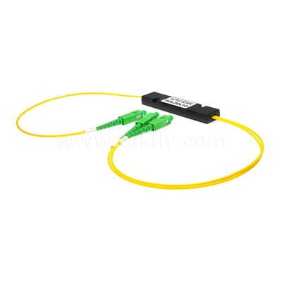 PLC Fiber Splitter ¥ 3.0mm Mini ABS Box, SM G657A1, SC/APC, para el acoplamiento y distribución de señales ópticas en sistemas PON