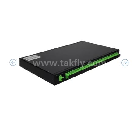 1U Rack Mount PLC Optical Splitter   19" Panel, G657A1 de modo único, SC/APC, para la distribución de señales ópticas