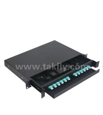 TK-ODF-RS24 Fiber Distribution Frame – Slidable Drawer Design, Easy Cable Management, Supports Ribbon & Single Fibers
