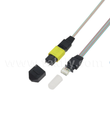MTP-16CH-FA Fiber Array Assembly Conector MTP a 16-Channel V-Groove Fiber Array, baja pérdida de inserción, para transceptores ópticos de alta velocidad y aplicaciones de CPO / centro de datos