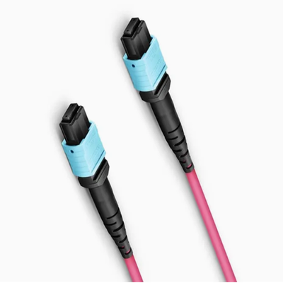 8F 12F 16F 24F MPO MTP Macho Hembra SM MM Cable de conexión de fibra óptica / Cable de conexión de fibra óptica / Cable de conexión óptica / Cable troncal de fibra óptica para centro de datos de alta densidad