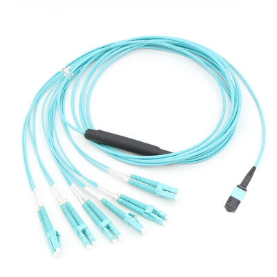 Cables de parche MPO/MTP de alto rendimiento 8/12/24 Fibras, baja pérdida, compatibles con IEC y TIA