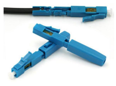 Conector rápido de fibra instalable en campo LC/UPC ensamblado en campo FTTH (UPC integrado) para cable de acometida interior
