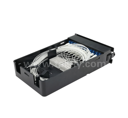 Módulo de casetes pre-terminado TK-HRM-04, 12C/24C, doble modo: LC Pigtail Fusion o MPO-LC Gestión de casetes, enchufe y reproducción para el cableado del centro de datos
