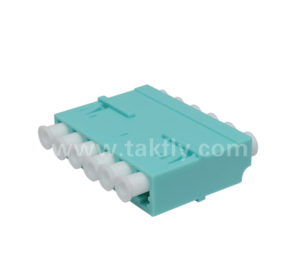 Adaptador LC de 6 vías 6 en 1 LC Duplex, Adaptador de fibra de alta densidad, baja pérdida de inserción, para centro de datos y parches de alta densidad FTTx