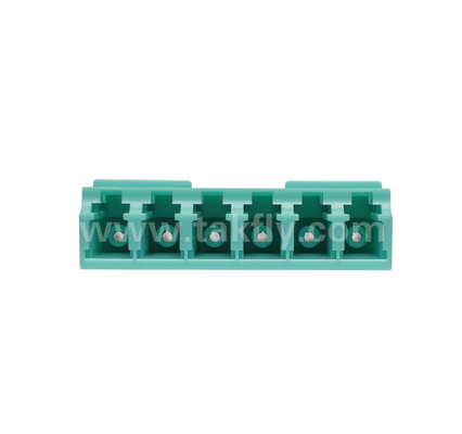Adaptador LC de 6 vías 6 en 1 LC Duplex, Adaptador de fibra de alta densidad, baja pérdida de inserción, para centro de datos y parches de alta densidad FTTx