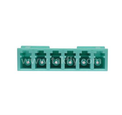 Adaptador LC de 6 vías 6 en 1 LC Duplex, Adaptador de fibra de alta densidad, baja pérdida de inserción, para centro de datos y parches de alta densidad FTTx