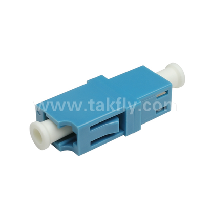 Adaptador de fibra LC Simplex con baja pérdida de inserción, alineación de precisión, resistencia a altas y bajas temperaturas, para centros de datos y conexiones de fibra FTTx