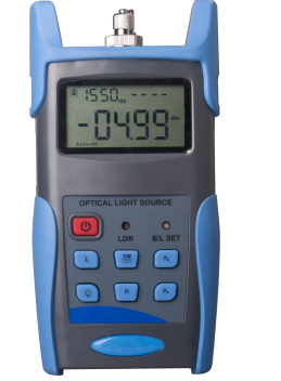 Fuente de luz ajustable del PDA de la fibra óptica de FTTx en chino para SM/MM FC/PC