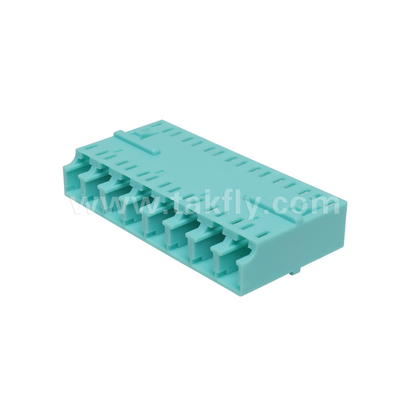 Adaptador LC de 8 vías 8 en 1 LC Duplex, Adaptador de fibra de alta densidad, baja pérdida de inserción, para centro de datos y parches de alta densidad FTTx