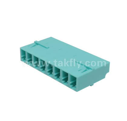 Adaptador LC de 8 vías 8 en 1 LC Duplex, Adaptador de fibra de alta densidad, baja pérdida de inserción, para centro de datos y parches de alta densidad FTTx