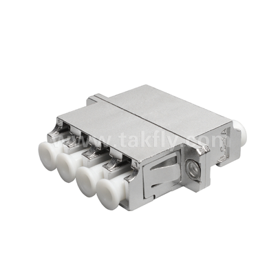 Adaptador LC Quad Metal ¢ Interfaz LC de 4 puertos de alta densidad, robusta, baja pérdida, resistente a altas y bajas temperaturas