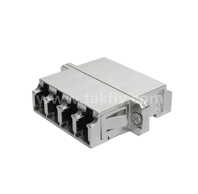 Adaptador LC Quad Metal ¢ Interfaz LC de 4 puertos de alta densidad, robusta, baja pérdida, resistente a altas y bajas temperaturas