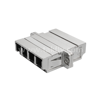 Adaptador LC Quad Metal ¢ Interfaz LC de 4 puertos de alta densidad, robusta, baja pérdida, resistente a altas y bajas temperaturas