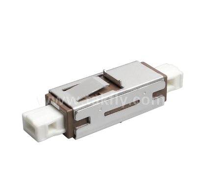 Adaptador MU Simplex con diseño compacto, baja pérdida de inserción, manguera de zirconia de precisión, para conexiones de fibra de alta densidad