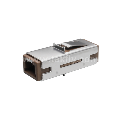 Adaptador MU Simplex con diseño compacto, baja pérdida de inserción, manguera de zirconia de precisión, para conexiones de fibra de alta densidad